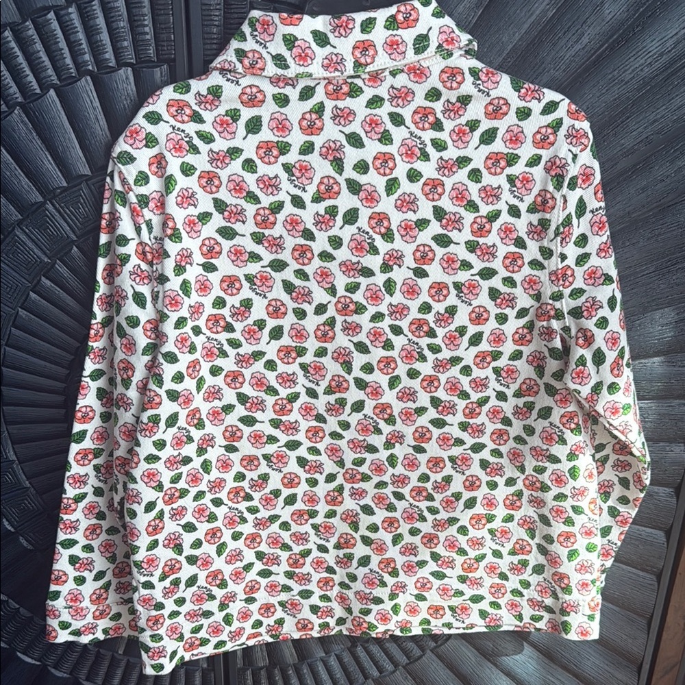 Kenzo Kids Floral Jacket - Red and Green - Picture 5 of 5